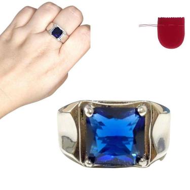 Imagem de Anel Prata 925 Topázio Fusion Ajustável + Saco Veludo