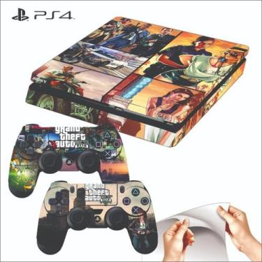 Imagem de Skin Ps4 Slim Adesivo Playstation 4 Modelo Gta - Resitank
