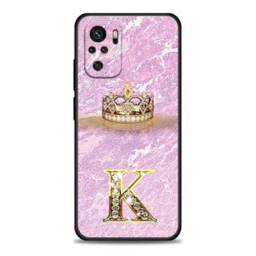 Imagem de Capa de telefone com letra inicial para Xiaomi para Redmi Note 11 10 9 8 12 Pro Plus 9S 7 10S 11S Capa traseira para Redmi Note 10Pro 8Pro, B02, para Note10 4G (10S)