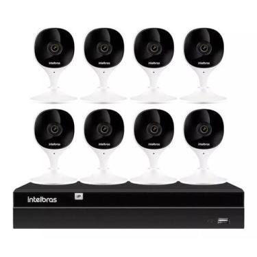 Imagem de kit 8 Câmeras Sem Fio Imx C Full Hd 1080p Nvr 1408 Intelbras