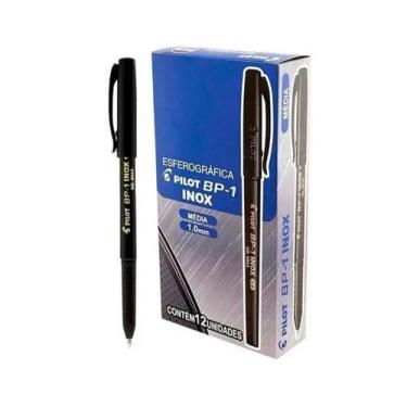 Imagem de Caneta Esferografica Pilot BP-1 Média 1.0 mm Caixa Com 12 Unidades, pr