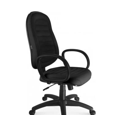 Imagem de Cadeira Giratória Presidente Tescaro com Braço - Tes0432pt52pt Preto