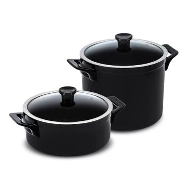 Imagem de Conjunto de Panelas de Indução Italiano M, Clear, Preto