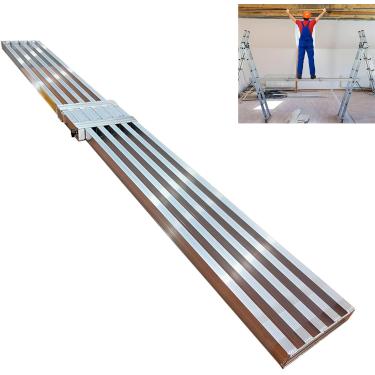 Imagem de Placa de andaime expansível de alumínio resistente para torre de andaime, banco de plataforma de trabalho de 0,85 m de largura, suporte transversal de escada de andaime para teto, pintura de parede