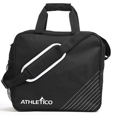 Imagem de (Black) - Athletico Essential Bowling Bag - Single Ball Bowling Tote Bag with Padded Bowling Ball Holder