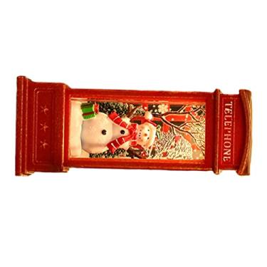 Imagem de Lanterna do Globo de Neve, Ornamento Luminoso da Cabine Telefônica Projetada para Decoração de Bar KTV, Lanternas de Natal Fofas e Interessantes Com Decoração Quente (Boneco de