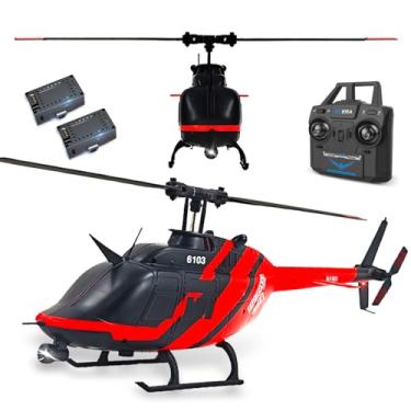 Imagem de Helicóptero de controle remoto C138 cor personalizada RC helicóptero asa única sem aileron 6CH giroscópio de 6 eixos altura pairando adulto iniciante 2 baterias (preto) adequado para adultos a partir