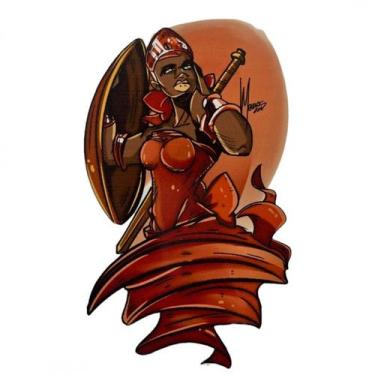 Imagem de Adesivo Vinil Impermeável Obá 10 x 13 cm - Lua Mística - 100% Original