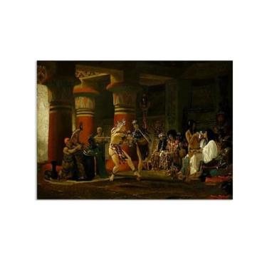 Imagem de MOBYAT Pôster Unconscious Rivals por Lawrence Alma Tadema Prints, reprodução de pintura a óleo, impressão giclée em tela, arte de parede pronta para pendurar para decoração de quarto de casa. 42 x 30