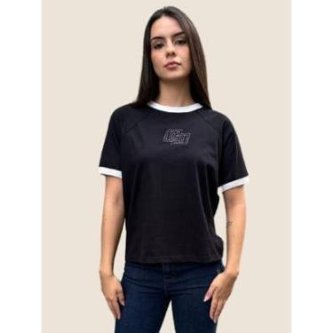 Imagem de Camiseta Feminina Com Bordado Em Logo Colcci Cor:;Tamanho:PP-Feminino