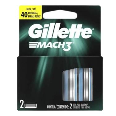 Imagem de Carga Para Aparelho De Barbear Mach 3 2 unidades - Gillette
