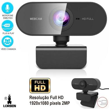 Imagem de Webcam 1080x1920p 2MP Full HD USB Plug Play Microfone Embutido Câmera Computador GT953 Lorben