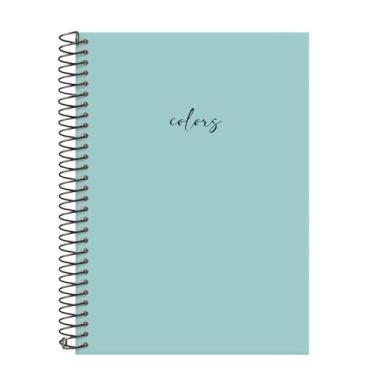 Imagem de Caderno Colegial Solid Colors Turquesa 20 Matérias