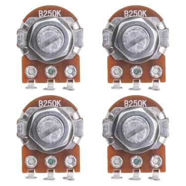 Imagem de DIAO79NI Potenciômetros afunilados de áudio de eixo dividido curto B250K de 18 mm para guitarra e baixo (conjunto com 4)