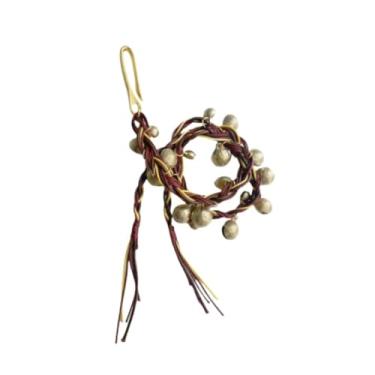 Imagem de Kokiya Pandeiro com Sino e Címbalo Instrumento Musical Acessórios, Vermelho