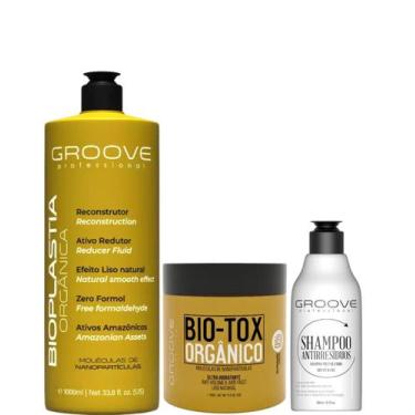 Imagem de Kit Bioplastia Orgânica Zero Formol, BioTox Orgânico e Shampoo Antires