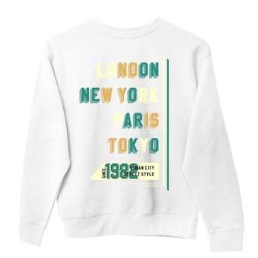 Imagem de Moletom Unissex Grosso Gola Redonda  Punho Com Ribana Confortavel Blusa de Frio Flanelada Macia-Unissex