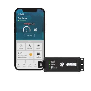 Imagem de MERCURY Marine SmartCraft Connect Mobile - Sistema de motor de barco conectado externo para motor único, aplicativo marítimo de montagem sob capota