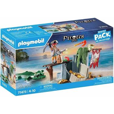 Imagem de Playmobil Piratas - Pirata Com Crocodilo 71473
