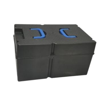 Imagem de kowaku Caixa de bateria para bicicleta elétrica, proteção com alça dobrável, caixa de armazenamento de bateria para triciclos, Style B