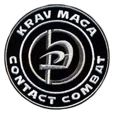 Imagem de Krav MAGA Patch de combate de contato (3,5 polegadas) bordado ferro/costurado no emblema de artes marciais israelenses aplique de emblema
