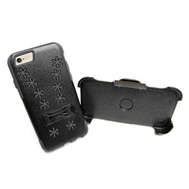 Imagem de Asmyna Capa de transporte para Apple iPhone 6S/6 - Embalagem de varejo - Floco de neve preto