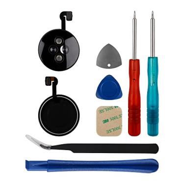 Imagem de SWARK Conector de vidro da parte de frequência cardíaca da tampa traseira compatível com Apple Watch Series 2 42 mm modelo A1758 A1817 com ferramentas