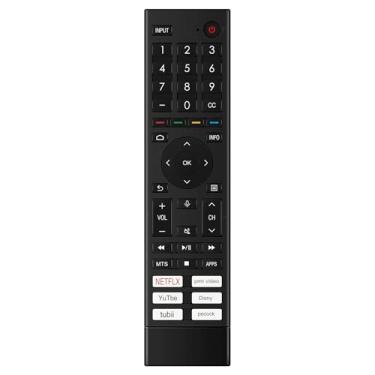 Imagem de ALLIMITY Controle remoto de substituição de voz ERF3Z80 ERF3Z80H compatível com Hisense UHD 1080P Smart LED TV 65U7H 65U8G 65U8H 65U8H 43A6H 43A45H 50A6G 50A6H 50U6G 55A6G 75U8H 85U7H 32A45 HF 40A4H