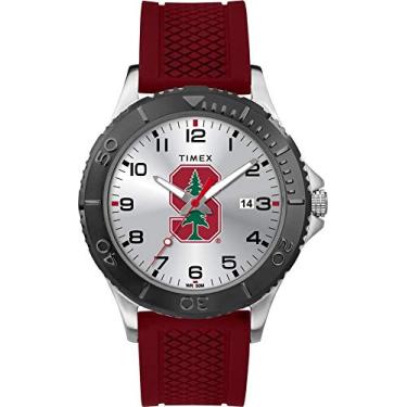Imagem de Timex Tribute Relógio masculino Gamer 42 mm Quartzo com pulseira de silicone, Stanford Cardinal, Relógio de quartzo