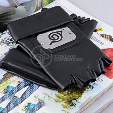 Imagem de Luvas De Couro Kakashi Hatake Sensei Ninja Que Copia Naruto