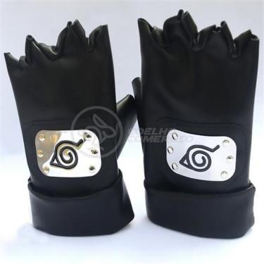 Imagem de Luvas De Couro Kakashi Hatake Sensei Ninja Que Copia Naruto