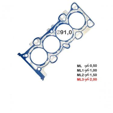 Imagem de Junta Cabeçote Motor Aço 2,00Mm Ranger Fusion 2.5 3 A