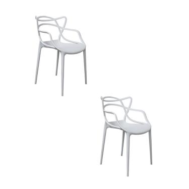 Imagem de Kit 2 Cadeiras Polipropileno Aviv Fratini Branco
