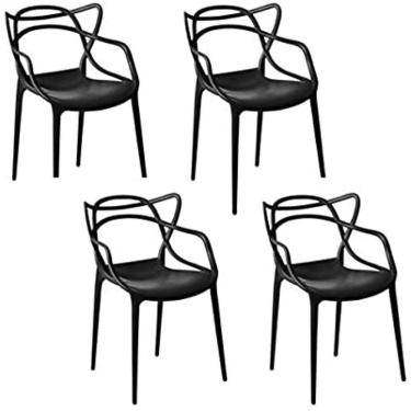 Imagem de Kit 4 Cadeiras Allegra Preto
