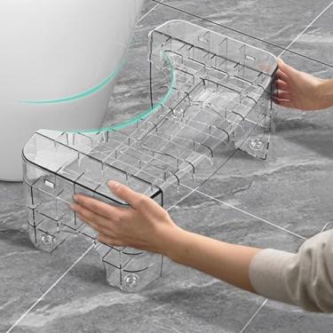 Imagem de LITAITAI Banco Sanitário, Portátil Removível De 8 Polegadas Para Banheiro, Agachado Antiderrapante Adultos, Degrau Com Auxílio Crianças, Cocô, Presente Saudável (Transparente)