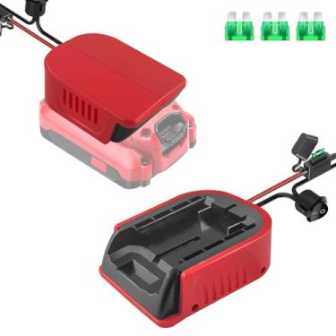 Imagem de DEWDYS 1 Pacote Com Adaptador Para Roda Elétrica Kit De Bateria Lítio Craftsman 20 V Interruptor E Fusíveis, Terminais Fio, Fio Calibre 14, Conversor Energia Caminhão, Brinquedos Rc, Robótica Luzes