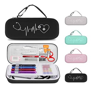 Imagem de HESPLUS Estojo Para Estetoscópio Mdf Acoustica/Md One, Estetoscópios 3M Littmann Classic Iii/Lightweight Ii Se/Cardiology Iv Diagnostic/Core Digital, Inclui Bolso De Malha Acessórios Enfermagem - Pr