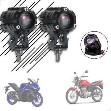 Imagem de Kit Farol de Milha Led Auxiliar 10w 12V 24V Modelo Universal - Lux Led