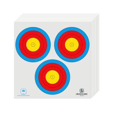 Imagem de KAINOKAI Alvos De Arco E Flecha Competitivos, Alvo Papel Composto 40 Cm/60 Cm/80 Cm (40 Cm/16 Pol. (Composto), 10 Peças)