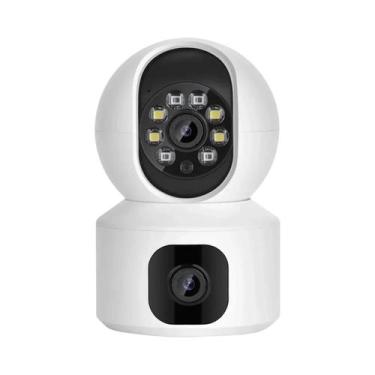 Imagem de Câmera IP WiFi De 8MP Com Lente Dupla Monitor De Bebê Color Night Visi