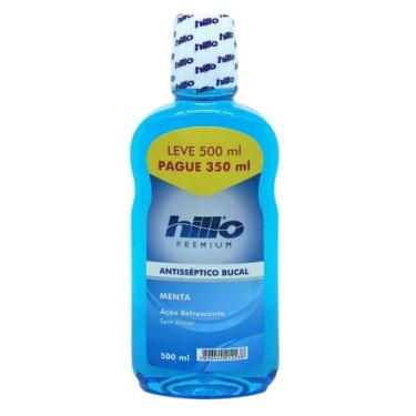 Imagem de Antisséptico Bucal Hillo Leve 500 ml Pague 350 ml Menta