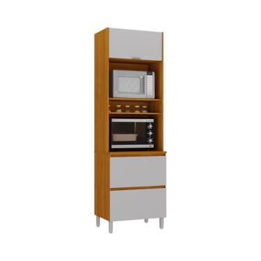 Imagem de Paneleiro 2 Portas 1 Gaveta Nicho Para 2 Fornos Lumina - Itatiaia Cinamomo-fendi