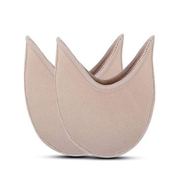 Imagem de XEMZ sapatilha de balé de ponta acolchoada, tecido de malha com bico acolchoado protetor de bico acolchoado feminino antiderrapante meia meia tampa, alívio dor no antepé para sapatilhas pontudas sapatilha de balé, skin, short