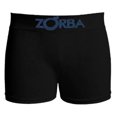 Imagem de Cueca Zorba Boxer Seamless Algodão Boys Infantil - 0678, Preto, G