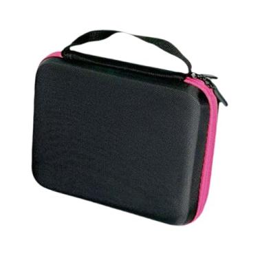 Imagem de Esquirla Estojo profissional para armazenamento de ioiô com 6 furos e alça, compartimento interno para proteção de acessórios ioiô, bolsa para armazenamento de, Rosa Vermelha