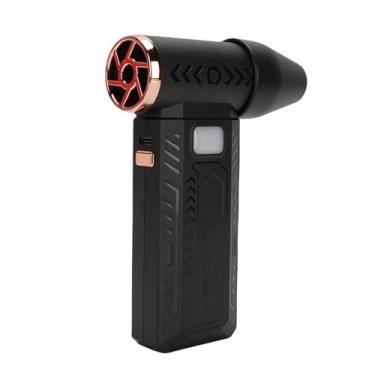 Imagem de Fockety Fluxo de Ar Elétrico Portátil de Alta Velocidade Fluxo de Ar Forte Mini Soprador para Limpeza Diária e Secagem de Animais de Estimação, Com Luz Embutida, Ideal para Aventuras de (Preto)