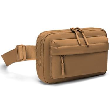 Imagem de Plus Size – Mini bolsa de cinto – alça extralonga 178 cm – compartimento duplo – alça estendida – pochete feminina – bolsa de cintura elegante – bolsa transversal masculina unissex, Compartimento