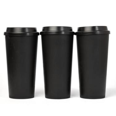 Imagem de Kit 60 Copos Eco com Tampa Bucks 550ml Para Café - DOM LUX BRINDES, Pr