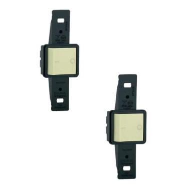 Imagem de Kit 2 Interruptor Duplo Bipolar Simples 10a 250v Pial Embutir