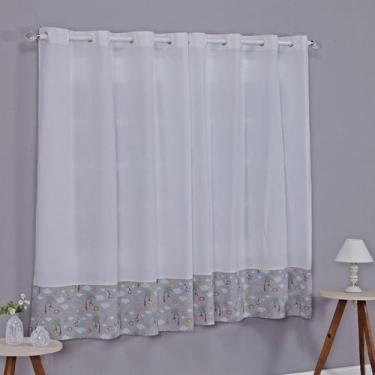 Imagem de Cortina Baby 2 Metros Quarto Bebê Infantil Menino Menina - Ametista De